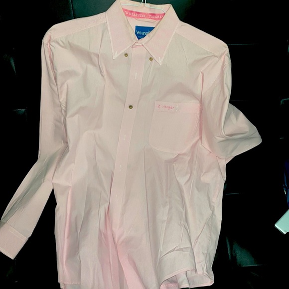 Pink Wrangler button down